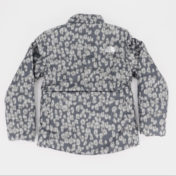 New The North Face Medium 10/12 Youth Girls Mossbud Swirl Jacket Grey - Picture 13 of 16